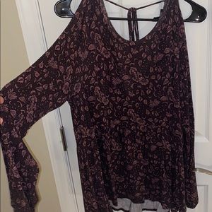 Cold shoulder blouse